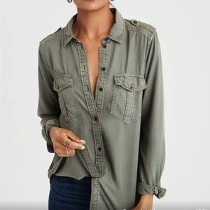 American Eagle Green Flannel